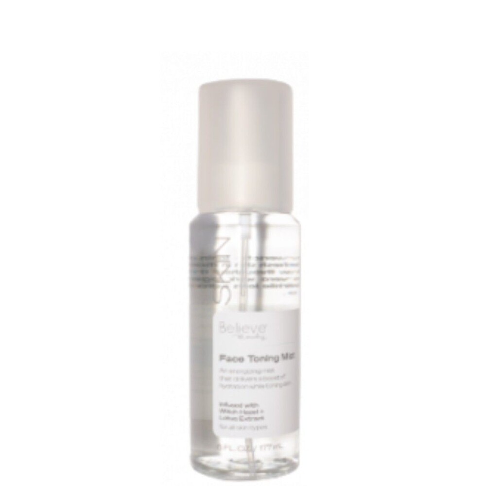 Believe Beauty Skin Face Toning Mist Witch Hazel Lotus 6 Fl Oz Discontinued